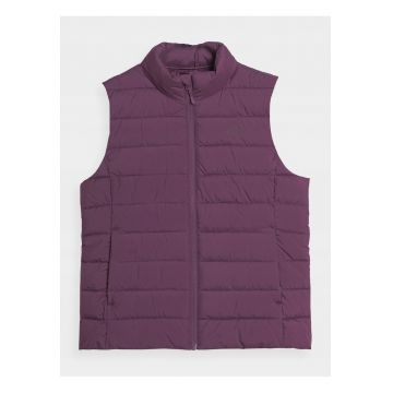 Vesta  pentru femei - puf sintetic - sportiv - mov - primavara-vara 2025