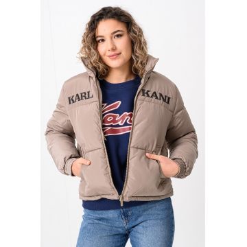 Geaca cu logo si fermoar Geaca cu logo si fermoar