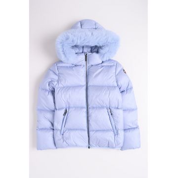 Geaca cu puf si garnitura detasabila de blana sintetica Geaca cu puf si garnitura detasabila de blana sintetica