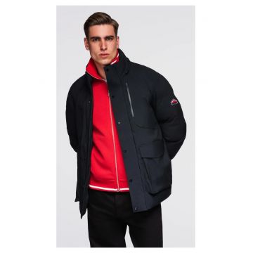 Geacă de iarnă cu glugă detașabilă din material impermeabil  OM-JAHP-0306