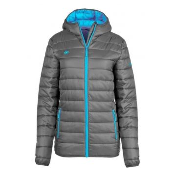 Geaca de iarna  matlasata - gri - poliamida/poliester - pentru femei -