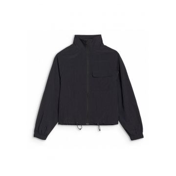 Geaca de Tranzitie Femeie Sportstyle  Negru - Oversize - fara Gluga - SS25