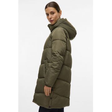 Geaca lunga cu gluga