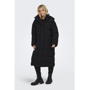 Geaca lunga cu gluga