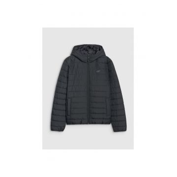 Geaca Matlasata Barbateasca  Impermeabila - Neagra - Marimi S-