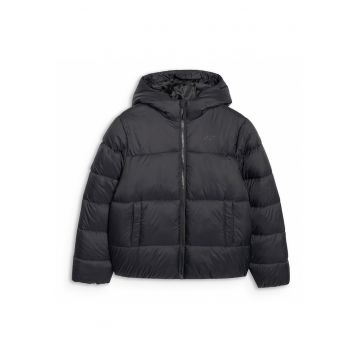 Geaca Matlasata pentru Baieti cu Umplutura Sintetica Negru Intens - Confort Termic si Protectie  Warm (Marimea 128)