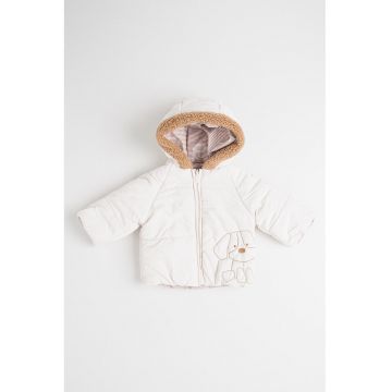 Geaca reversibila cu fermoar si model grafic Geaca reversibila cu fermoar si model grafic