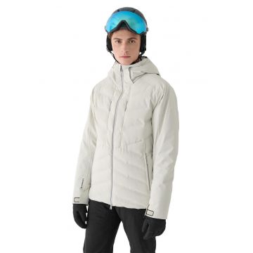 Geaca Tehnica de Schi  Dermizax 20000 Barbati - Rezistenta la Intemperii - Nivel inalt de Izolatie PrimaLoft - Gri Deschis - AW24