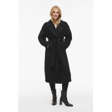 Haina petrecuta din amestec de lana - Negru