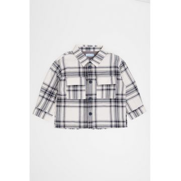 Jacheta-camasa in carouri si buzunare pe piept