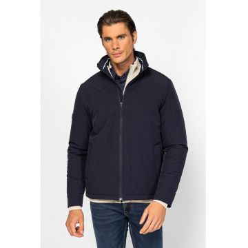 Jacheta cu fermoar si guler scurt