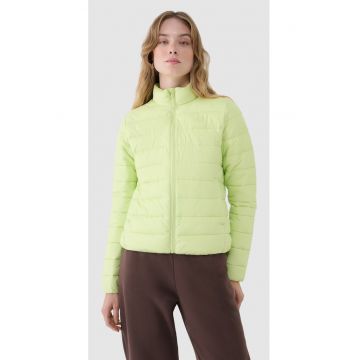 Jacheta de puf sintetic pentru femei -  verde - usor pliabila - impermeabila