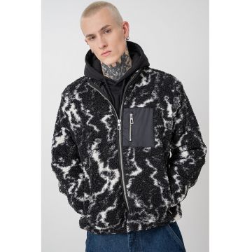 Jacheta din plus cu gluga