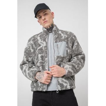 Jacheta din plus cu gluga