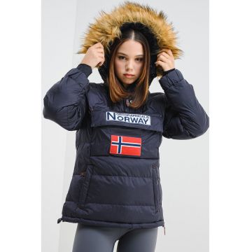 Jacheta fara inchidere cu vatelina si gluga Belancolie