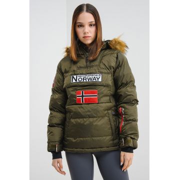 Jacheta fara inchidere cu vatelina si gluga Belancolie