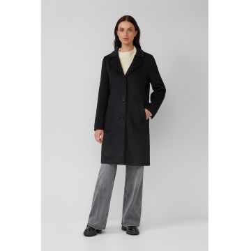 Palton cu buzunare - Negru
