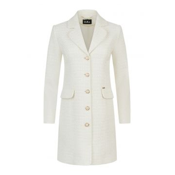 Palton din amestec de lana cu fibre metalice