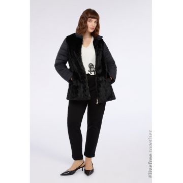 Geaca cu blana sintetica