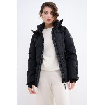 Geaca cu gluga - curea si vatelina Alfea