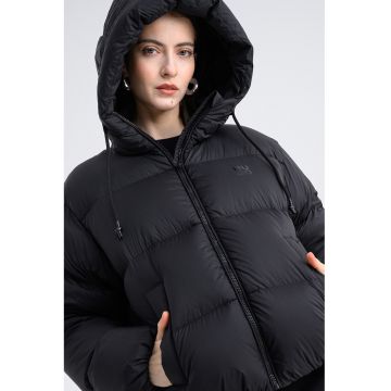 Geaca cu umplutura de puf si gluga Francesca