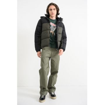 Geaca cu vatelina si mansete elastice