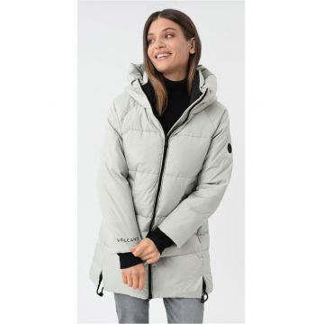 Geaca de iarna matlasata cu gluga - femei - dreapta -  J-Frozen - gri deschis Geaca de iarna matlasata cu gluga - femei - dreapta -  J-Frozen - gri deschis