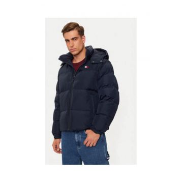 Geaca de puf barbati -  bleumarin - 100% poliester reciclat -