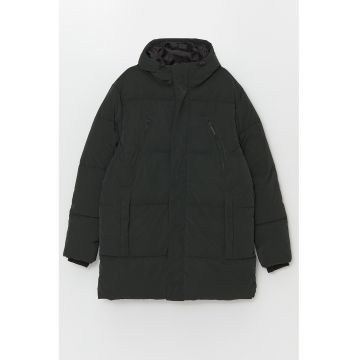 Geaca lunga cu guler ridicat Geaca lunga cu guler ridicat