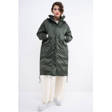 Geaca lunga cu vatelina