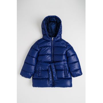 Geaca midi matlasata cu gluga