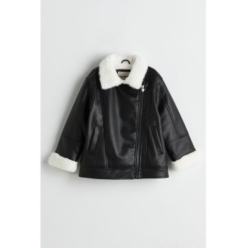 Jacheta biker de piele ecologica