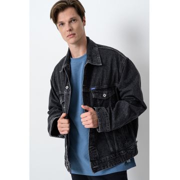 Jacheta-camasa lejera de denim Kirkby