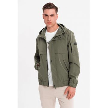 Jacheta cu buzunare si gluga