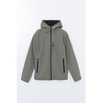 Jacheta cu gluga si fermoar Jacheta cu gluga si fermoar