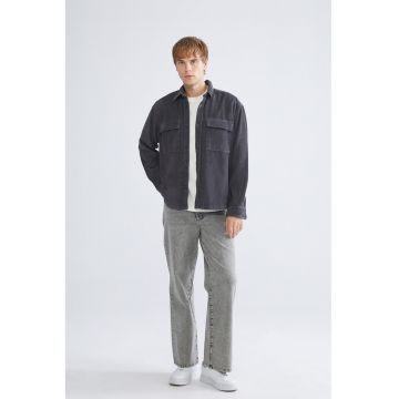 Jacheta din reiat cu buzunare pe piept Jacheta din reiat cu buzunare pe piept