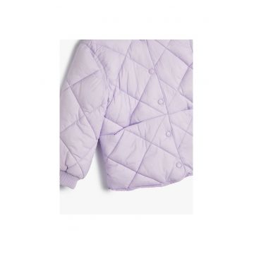 Jacheta matlasata cu mansete striate