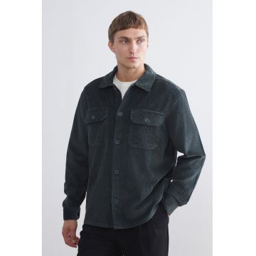 Jacheta striata cu buzunare cu clapa si nasturi Jacheta striata cu buzunare cu clapa si nasturi