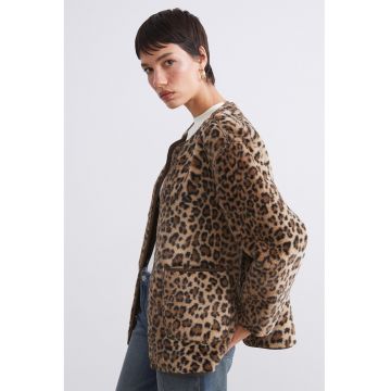 Palton reversibil de blana sintetica