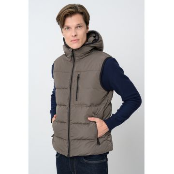 Vesta cu vatelina - gluga si finisaj rezistent la apa Snake