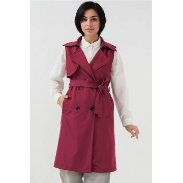 Vesta midi dama HiCCUP - poliester - rosu