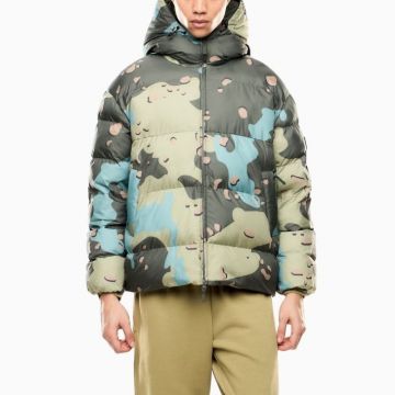 Geaca EA7 MOUNTAIN M ECO DOWN HOODED JACKET GRAPHIC