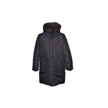 Geaca lunga cu fermoar