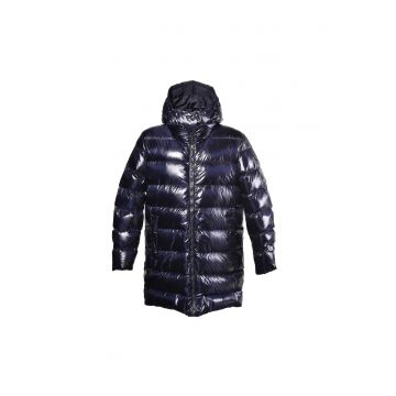 Geaca lunga cu gluga