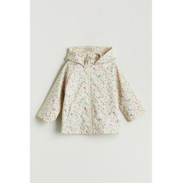 Jacheta cu design floral si buzunare