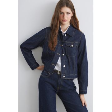 Jacheta de denim cu nasturi