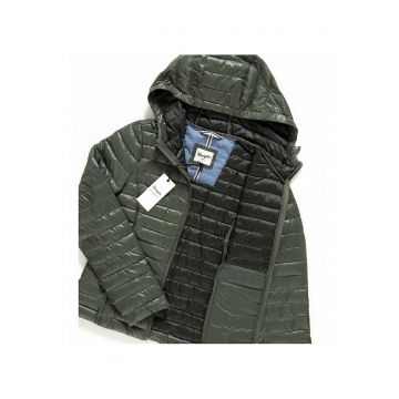 Jacheta De Tranzitie -  Jacheta Puf - Croiala Slim - Verde - 100% Poliamida - 2 Buzunare - XS - Verde - 1 Bucata