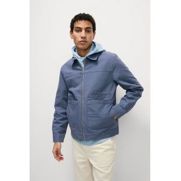 Jacheta din denim cu fermoar
