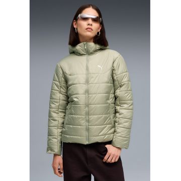 Jacheta matlasata cu logo si gluga