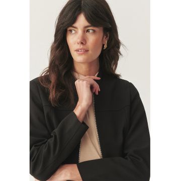 Jacheta slim-fit cu fermoar